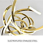 Stainless Steel Silicone Ceiling Chandelier - Modern Home Decor Light Fixture