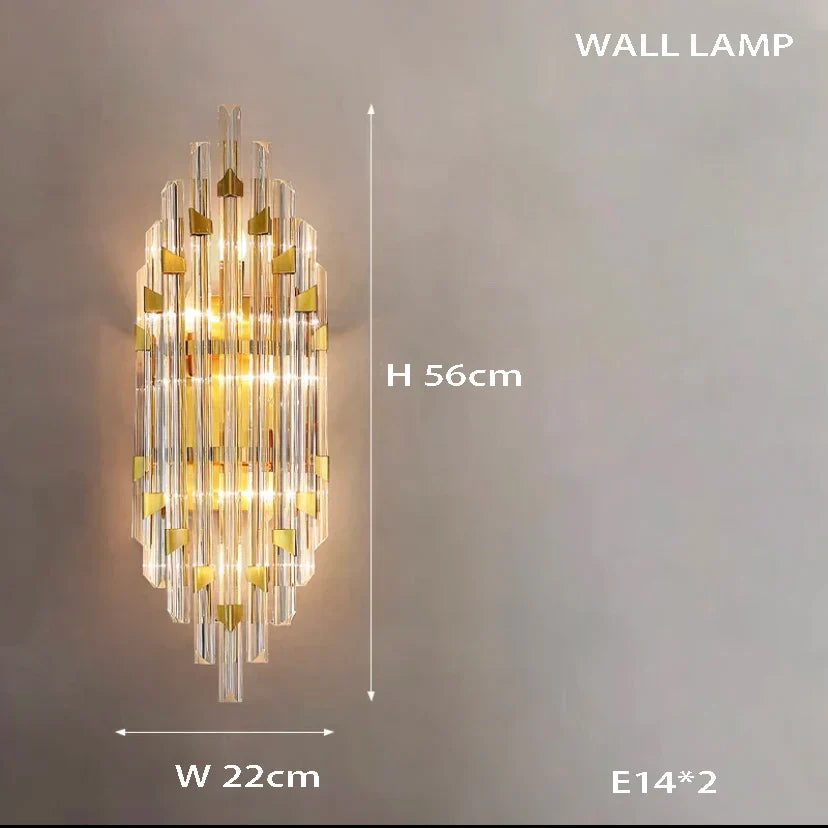 "2025 Crystal Gold Chandelier Pendant Lamp for Luxury Home Decor"