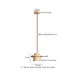 Afralia™ Wabi Sabi LED Hanging Pendant Light Yellow Travertine Vintage Design