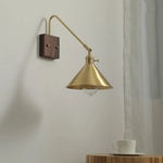 Walnut Copper LED Wall Lights Modern Bedside Lamp Applique Da Parete