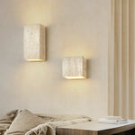 Wabi Sabi LED Wall Light Yellow Travertine Bedroom Lamps for Bathroom Mirror & Loft Interior