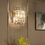 Crystal Wall Lamp: Elegant Luxury for Bedroom, Lobby, Club & Aisle