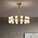 Moonshade Marble & Copper Chandelier