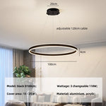 Circle Minimalist LED Pendant Light - Modern Indoor Hanging Lamp