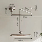 Cream Iron Art Chandelier LED Pendant Light for Bedroom Living Room