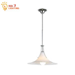French Medieval LED Iron Art Glass Pendant Lights for Home Decor