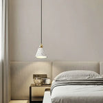 Afralia™ Terrazzo Copper LED Pendant Lamps for Kitchen Loft Bar Living Room