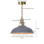 Blue Iron Art LED Pendant Light, Nordic Modern Style for Home and Commercial Spaces