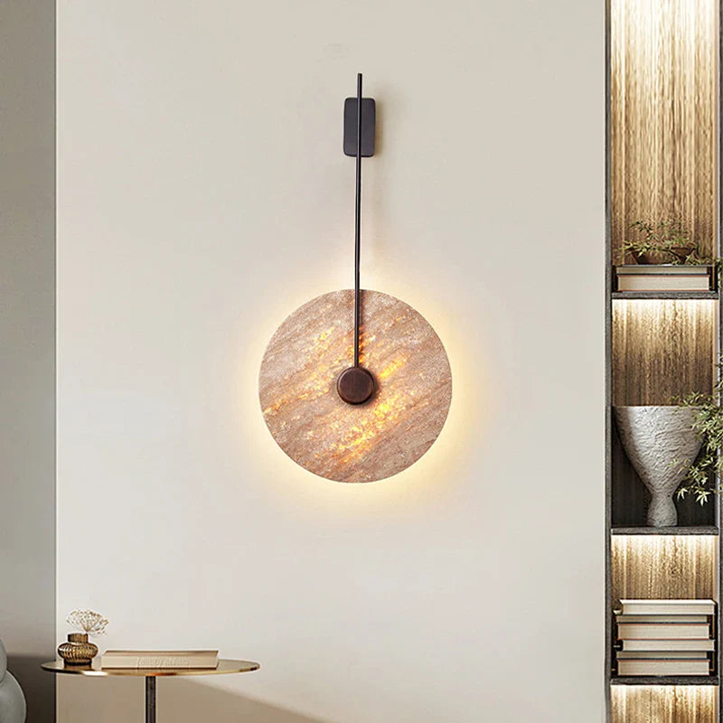 Moonshade Natural Marble Sconce
