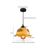Afralia™ Cream Glass Copper LED Pendant Lamp for Kitchen Bedroom Living Room