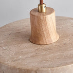 Afralia™ Yellow Travertine LED Pendant Lamps: Nordic Modern Interior Lighting for Living Room