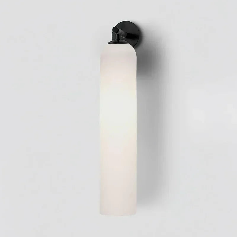 Tubular Glass Wall Sconce Light for Bedroom and Living Room