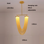 LED Aluminum Ceiling Chandelier Lighting Hanging Lamps for Foyer