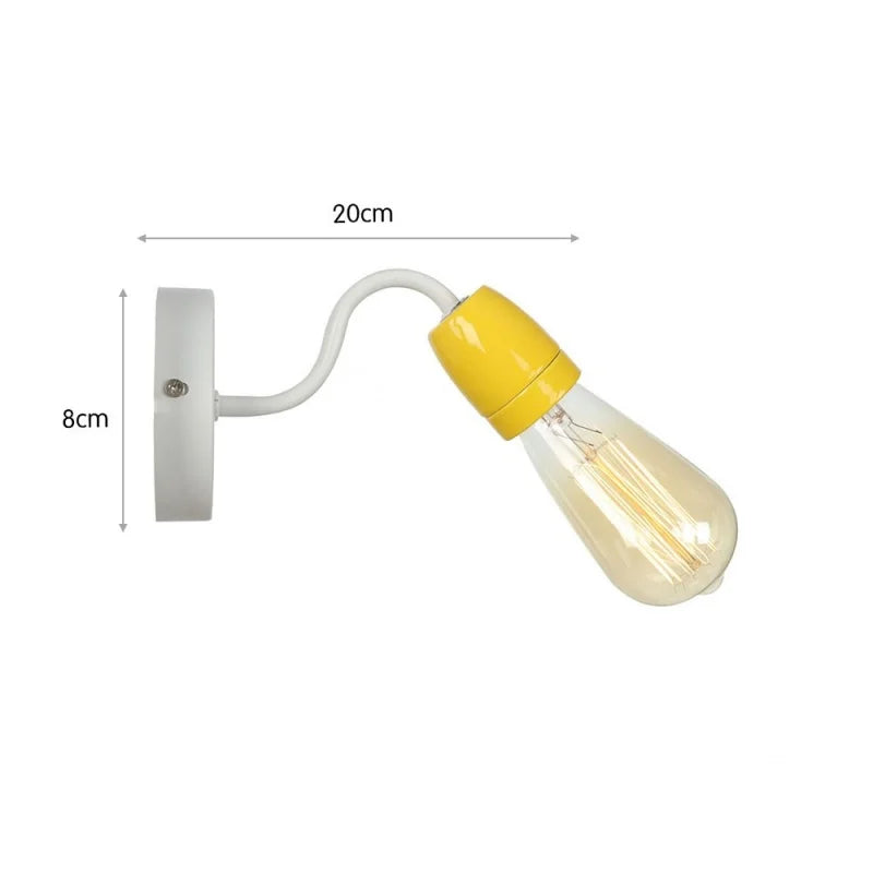 Afralia™ Colorful Ceramic LED Wall Lamp for Living Room Bedroom Loft Minimalism