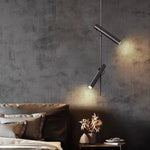 Rotating LED Pendant Light for Foyer, Bedroom, Dining Room - Modern Hanging Lamp