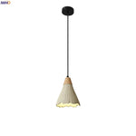 Afralia™ Wabi Sabi Cement LED Pendant Lamp for Kitchen, Bedroom & Living Room