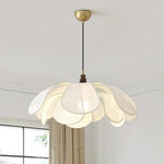 Nordic Creamy E27 LED Pendant Chandelier: French Bedroom Retro Dining Room Lamp