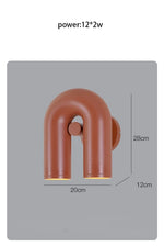 U-shaped Wall Lamp Background Beside Sconce Light Nordic Lighting Living Room Corridor