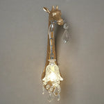 Giraffe Resin Wall Lamp Sconce Light for Bedside & Living Room Decor