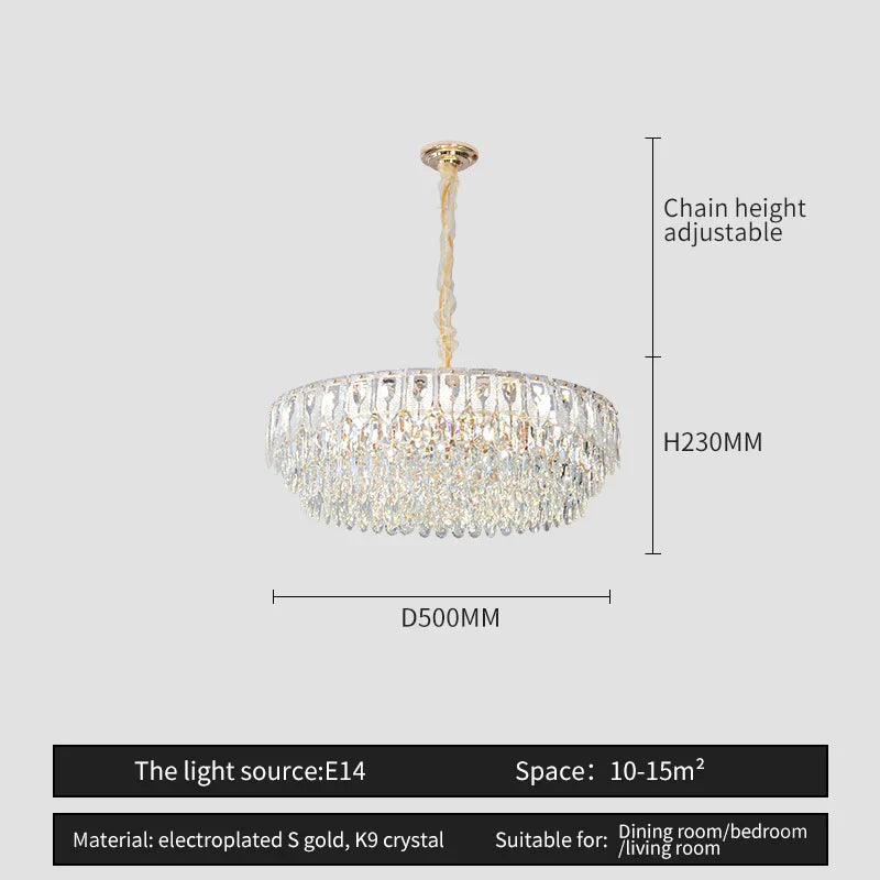Crystal Chandelier: Modern Luxury Lighting for Home, Hotel, Restaurant