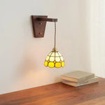 Glass Walnut LED Wall Lamps Modern Bathroom Mirror Light Fixtures