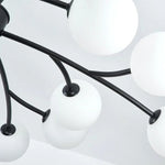 Nordic Glass Ball LED Ceiling Chandelier for Home Decor Fixture