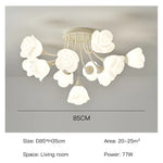 White Flower Ceiling Light: Modern, Chic, Ideal for Living Room, Bedroom, Dining Room