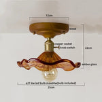 Colorful Glass LED Ceiling Lamp Modern Style Light Fixture