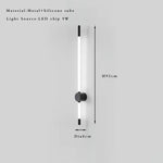 Vertical Slim Wall Sconce Indoor Light Fixture
