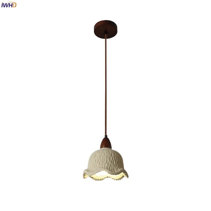 Afralia™ Bud Micro Cement LED Pendant Lamps: Modern Nordic Hanging Light for Home Decor
