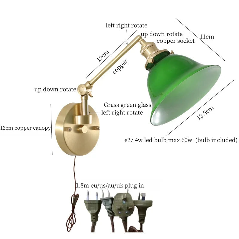 Afralia™ Wood LED Wall Lights Living Room Sofa Loft Mirror Bedside Lamp