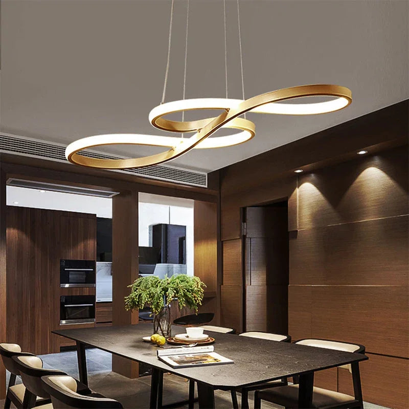 Round Pendant Ceiling Chandelier for Dining and Living Room