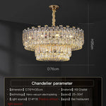 Luxury Crystal Chandelier Modern Simple Dining Room Bedroom Light