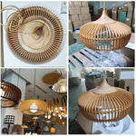 Wood Suspension Pendant Lamp for Bedroom Dining Table Home Decor