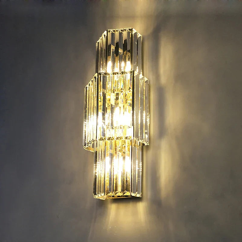 Crystal LED Wall Sconce Light for Bedroom and Corridor