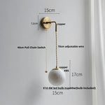 Moon ABS LED Wall Light Fixture Bedroom Restaurant Aisle Adjustable Sconce Lamparas