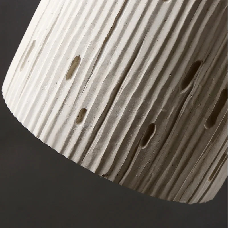 Japanese Style LED Wall Light Cement Bedside Lamp with Pull Chain Switch