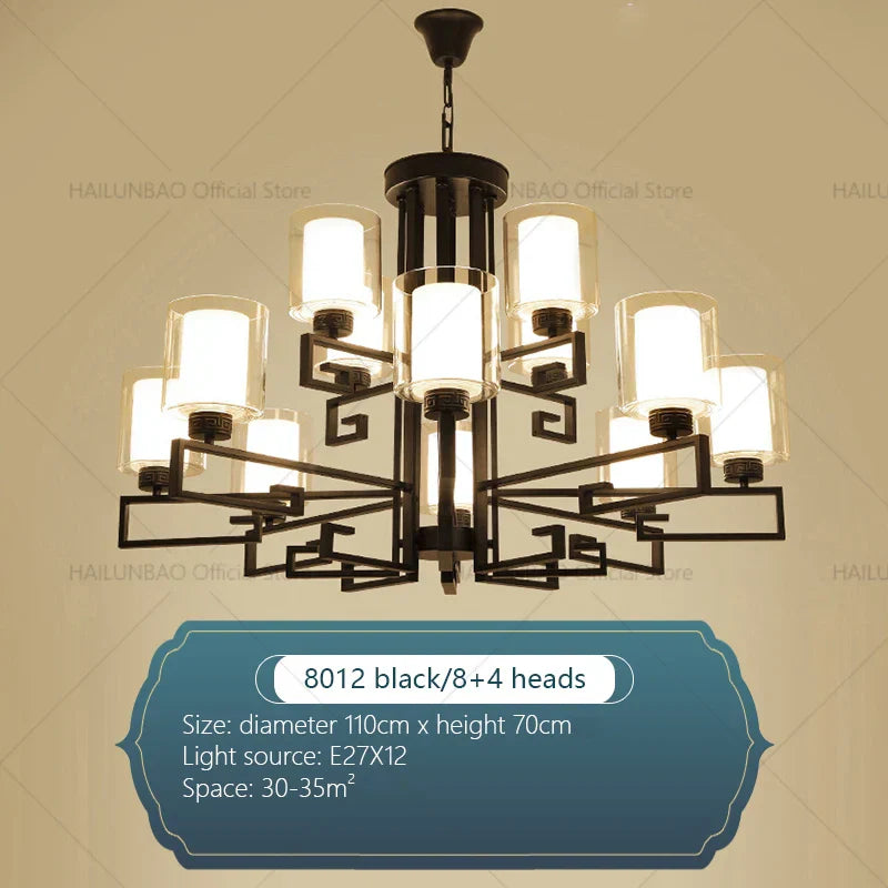 Chinese Style Luxury Living Room Chandelier for Elegant Homes