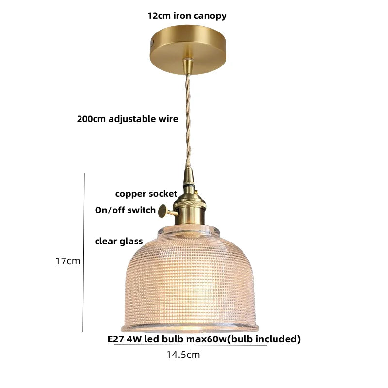 Afralia™ Glass LED Pendant Light Fixture for Modern Home Decor