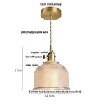 Afralia™ Glass LED Pendant Light Fixture for Modern Home Decor