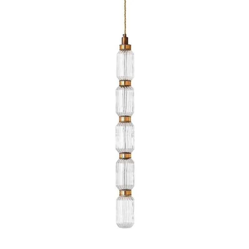 Ballet Pendant Lamp Clear Amber Glass Shade Restaurant Bedroom Lighting