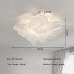Flower Petal Acrylic LED Ceiling Chandelier for Artistic Indoor Lighting
