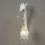 Giraffe Resin Wall Lamp Sconce Light for Bedside & Living Room Decor