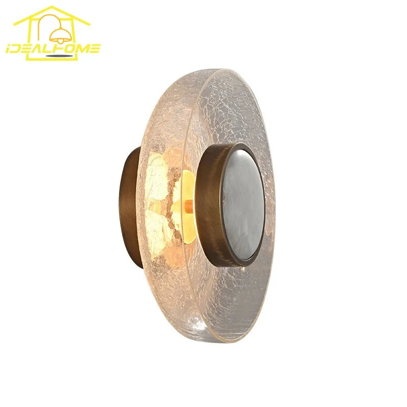 Cracked Glass LED Wall Lamp Modern Minimalist Design for Home Decor