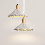Wood Canopy LED Pendant Lamp: Modern Nordic Style with Adjustable Hanging Lights