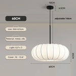 Silk Pendant Light | Elegant LED Chandelier for Dining Room and Bedroom