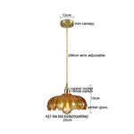 Copper LED Pendant Lights: Stylish Nordic Hanging Lamp for Home Decor.
