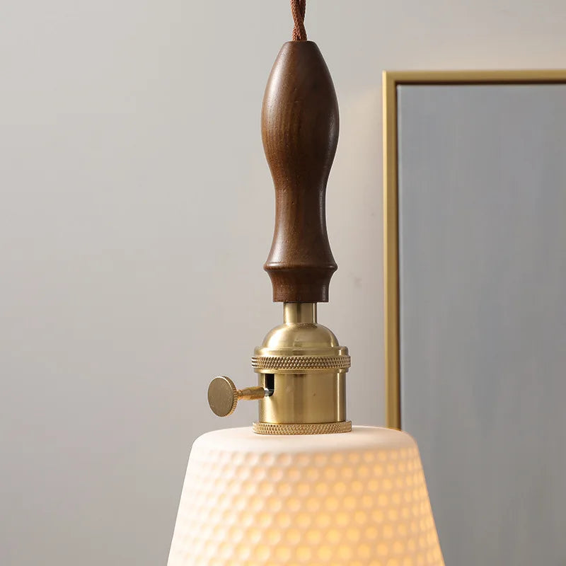 Ceramic LED Pendant Light Nordic Modern Hanging Lamp for Home Decor