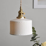 Copper LED Pendant Lamp for Home Decor, Modern Hanging Light Fixture