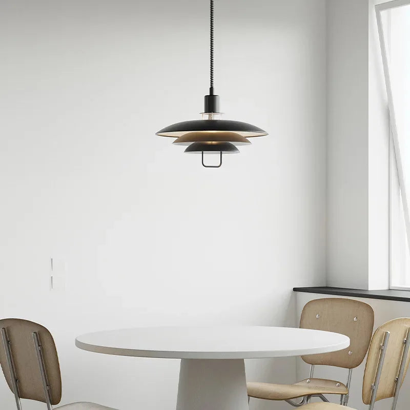Primus Pendant Lamp: Telescopic Adjustable Hanging Light for Modern Design Interiors